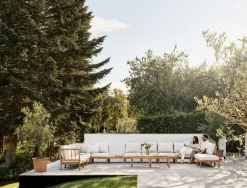 Skagerak Tradition spacer module, teak - light sand