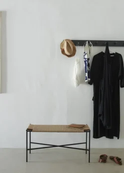 Skagerak Vent bench, black - paper cord