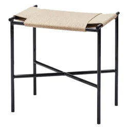 Skagerak Vent stool, black - paper cord