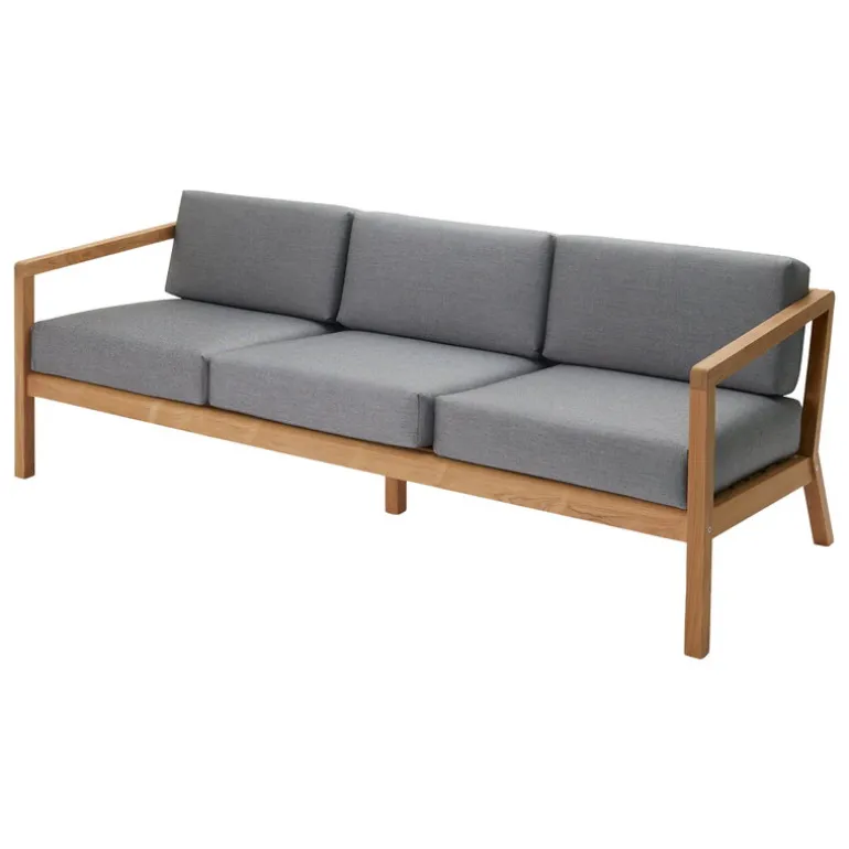 Skagerak Virkelyst 3-seater sofa, teak - ash grey