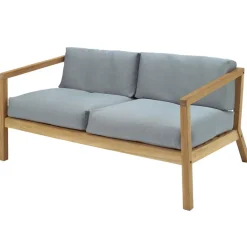 Skagerak Virkelyst 2-seater sofa, teak - ash grey