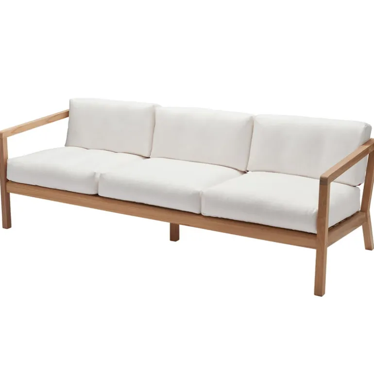 Skagerak Virkelyst 3-seater sofa, teak - white