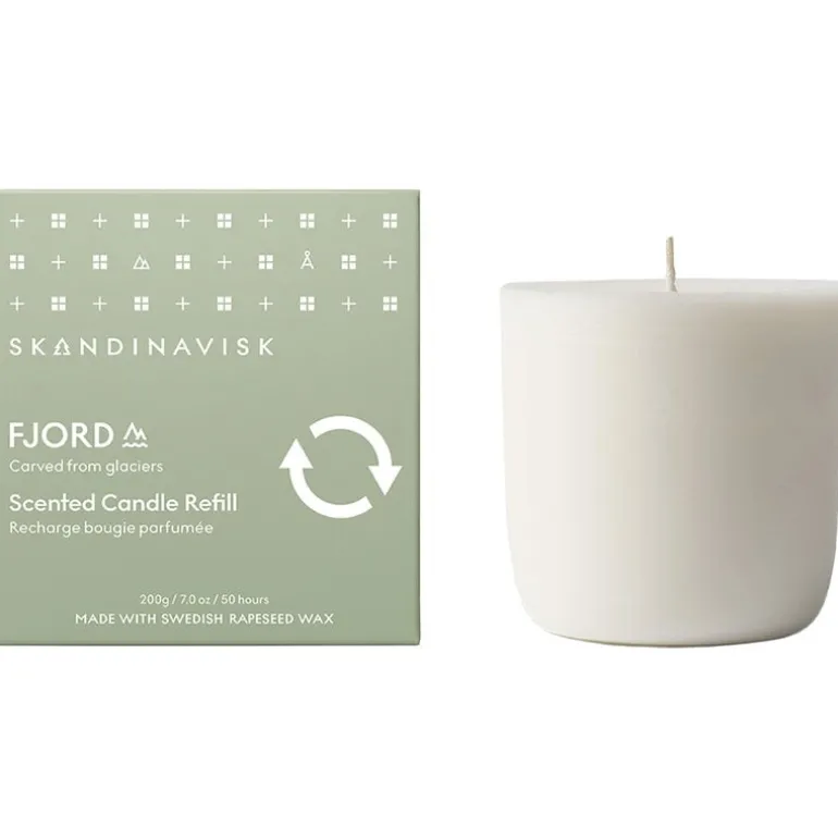 Skandinavisk Scented candle refill, FJORD, large