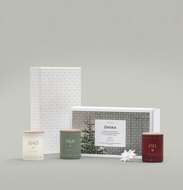 Skandinavisk Scented candle set, 3 pcs, ÖNSKA