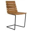 Skargaarden Grinda chair, teak - black steel