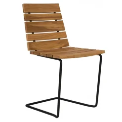 Skargaarden Grinda chair, teak - black steel
