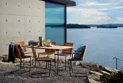 Skargaarden Grinda chair, teak - black steel