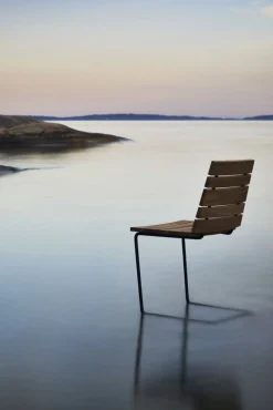 Skargaarden Grinda chair, teak - black steel