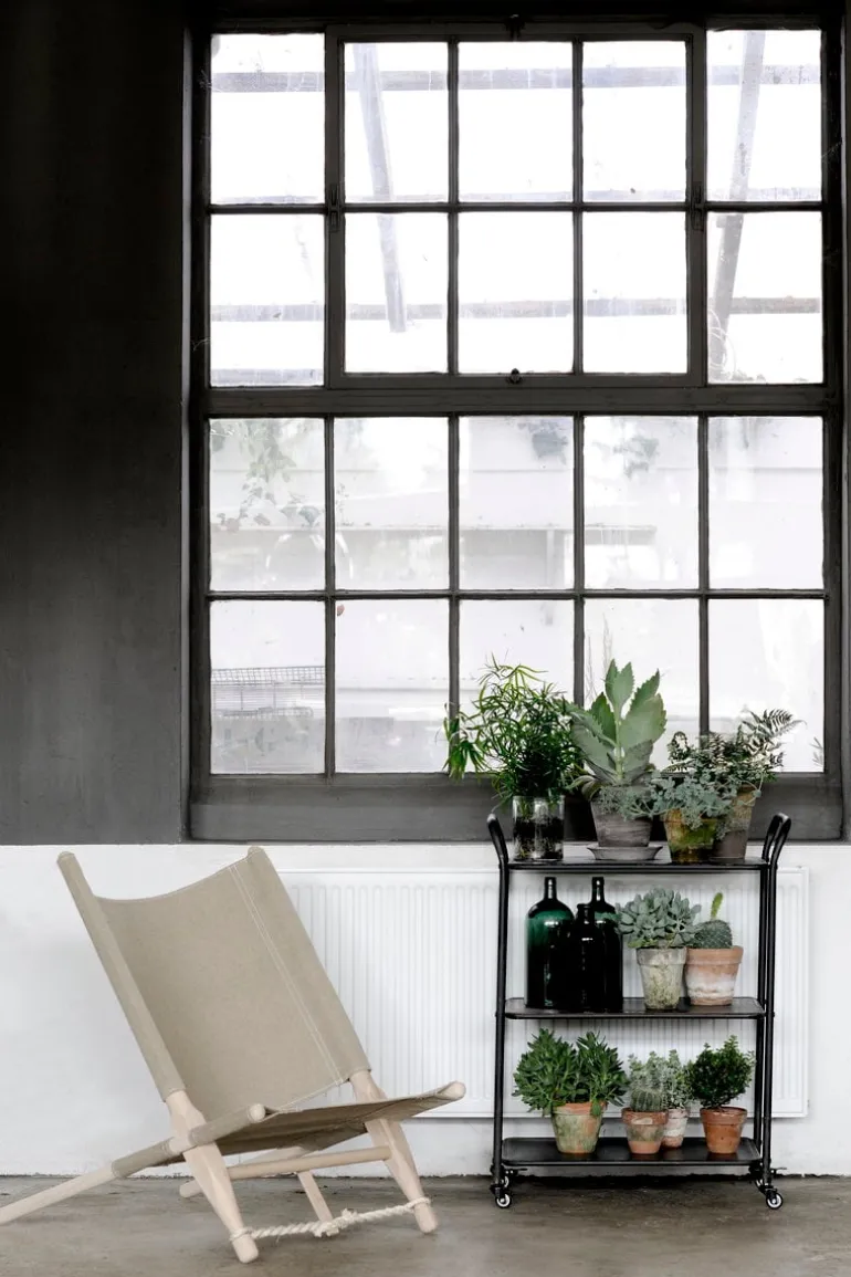 Skovshoved Møbelfabrik OGK safari chair, beech - linen