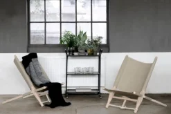 Skovshoved Møbelfabrik OGK safari chair, beech - linen