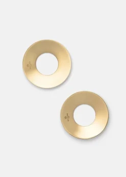 Skultuna Drip plate, small, set of 2, polished brass