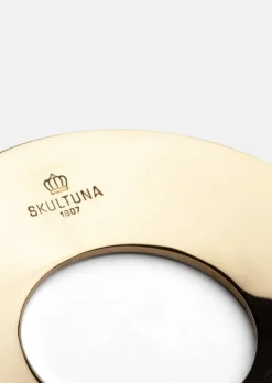 Skultuna Drip plate, small, set of 2, polished brass