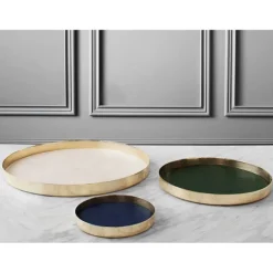 Skultuna Karui tray, dark green leather