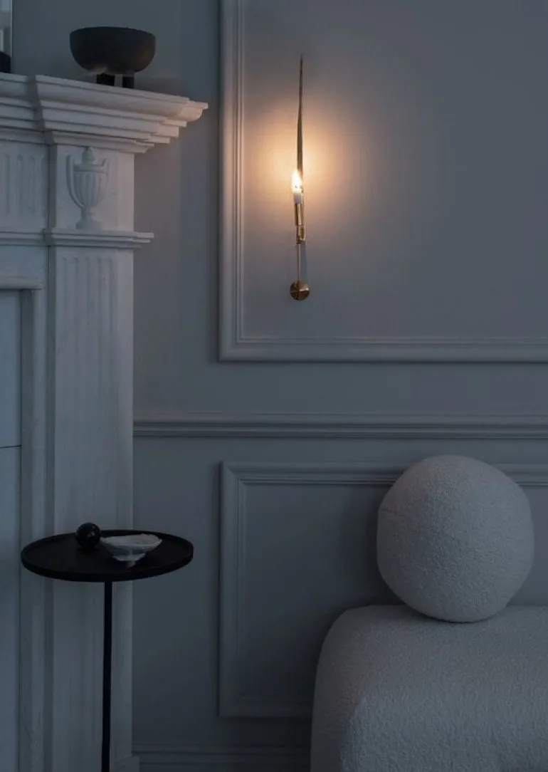 Skultuna Pendel sconce, polished brass