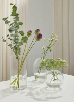 Spring Copenhagen Laine vase, ball, 13,5 cm, clear