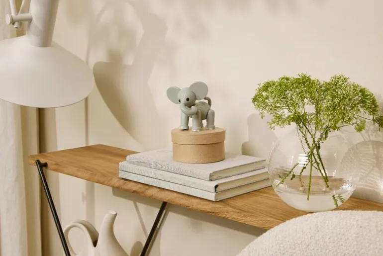 Spring Copenhagen Laine vase, ball, 13,5 cm, clear