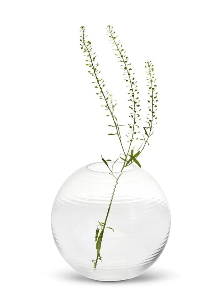 Spring Copenhagen Laine vase, ball, 13,5 cm, clear
