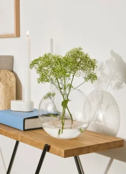 Spring Copenhagen Laine vase, ball, 13,5 cm, clear