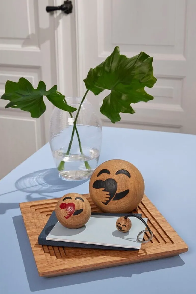 Spring Copenhagen Laine vase, oval, 20 cm, clear