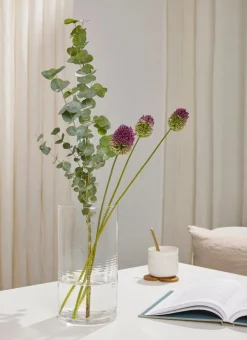 Spring Copenhagen Laine vase, cylinder, 25 cm, clear