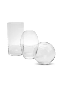 Spring Copenhagen Laine vase, cylinder, 25 cm, clear