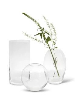 Spring Copenhagen Laine vase, cylinder, 25 cm, clear