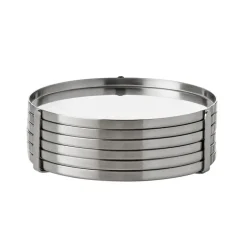 Stelton Arne Jacobsen  coasters, 6 pcs