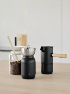 Stelton Collar coffee grinder, black - steel