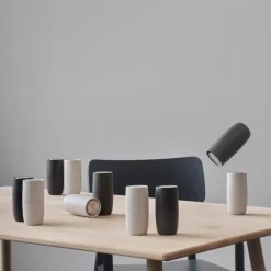 Stelton Foster salt mill, light grey