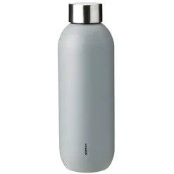 Stelton Keep Cool water bottle, 0,6 L, light grey