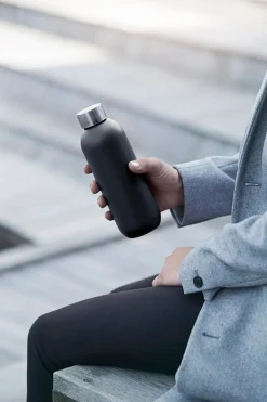 Stelton Keep Cool water bottle, 0,6 L, black