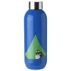 Stelton Keep Cool water bottle, 0,75 L, blue - Moomin