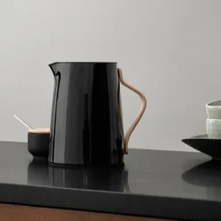 Stelton Theo sugar bowl, black