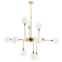 Stilnovo Galassia 12 pendant, gold - white