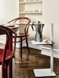 String Furniture Museum side table, aluminium