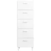 String Furniture Relief chest of drawers with legs, tall, white