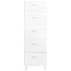 String Furniture Relief chest of drawers with legs, tall, white