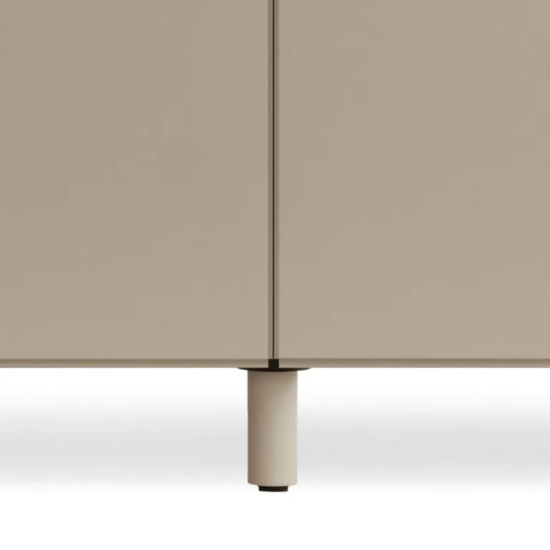String Furniture Relief chest of drawers with legs, low, beige