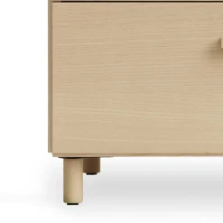 String Furniture Relief chest of drawers with legs, low, ash