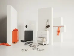 String Furniture Relief hook rail, medium, 82 cm, grey