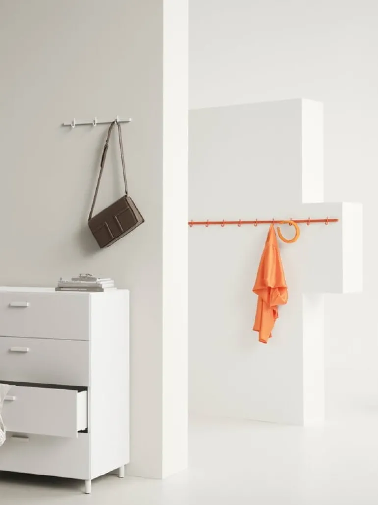 String Furniture Relief hook rail, small, 41 cm, white