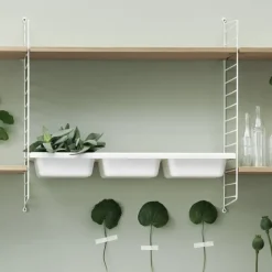 String Furniture String bowl shelf, white