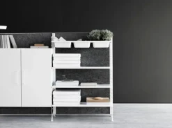 String Furniture String bowl shelf, white