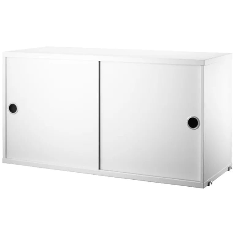 String Furniture String cabinet, 78 x 30 cm, white