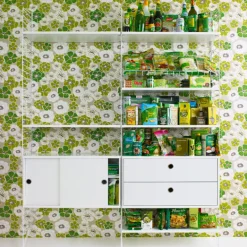 String Furniture String cabinet, 78 x 30 cm, white