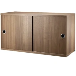 String Furniture String cabinet, 78 x 30 cm, walnut