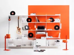 String Furniture String cabinet with swing door, 58 x 30 cm, white