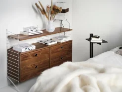 String Furniture String chest with 2 drawers, 58 x 30 cm, walnut