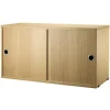 String Furniture String cabinet, 78 x 30 cm, oak