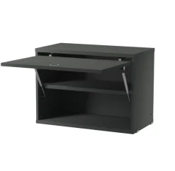 String Furniture String cabinet with flip door, 58 x 30 cm, dark grey